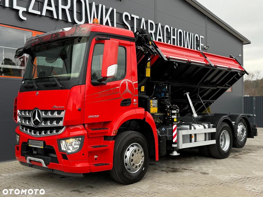 Mercedes-Benz AROCS 2532 // E6 // wywrotka 3-Stronna + PALFINGER PK 14001-EH // 6x2 6x4 HDS żuraw kran crane kiper kipper // Actros Antos - 23