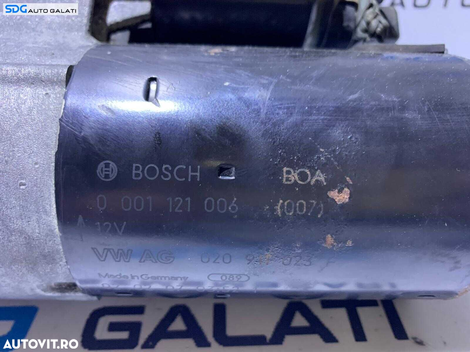 Electromotor cu 9 Dinti Volkswagen Golf 4 1.6 BFQ AVU AUS BCB AZD ATN APF AEH AKL AFT AKS 1998 - 2006 Cod 0001121028 020911023F [B3620] - 4