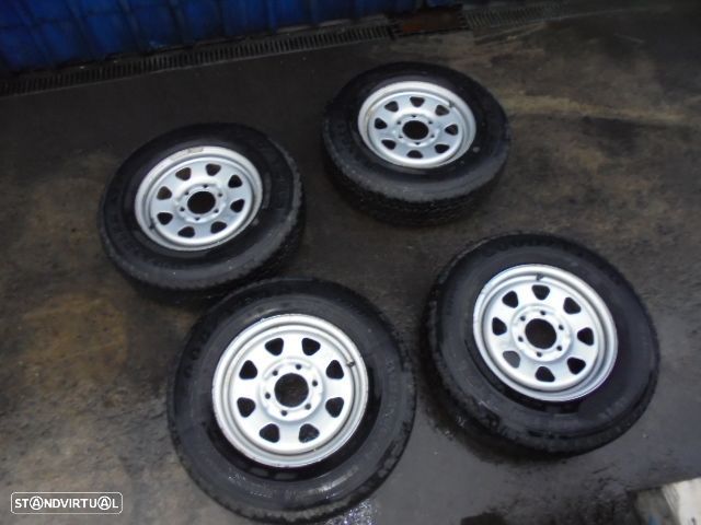 Jogo De Jantes Jgjant1148 NISSAN D22 PICK-UP FASE 2  2005 2.5 DCI VDI 4X4 135CV 2P CINZA 16X6j 6X114.3 104.8MM - 3