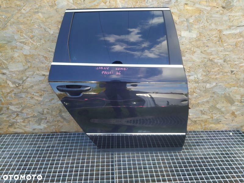 DRZWI PRAWE TYLNE CZARNE BEZ RDZY USZK VW PASSAT B6 KOMBI 3C0