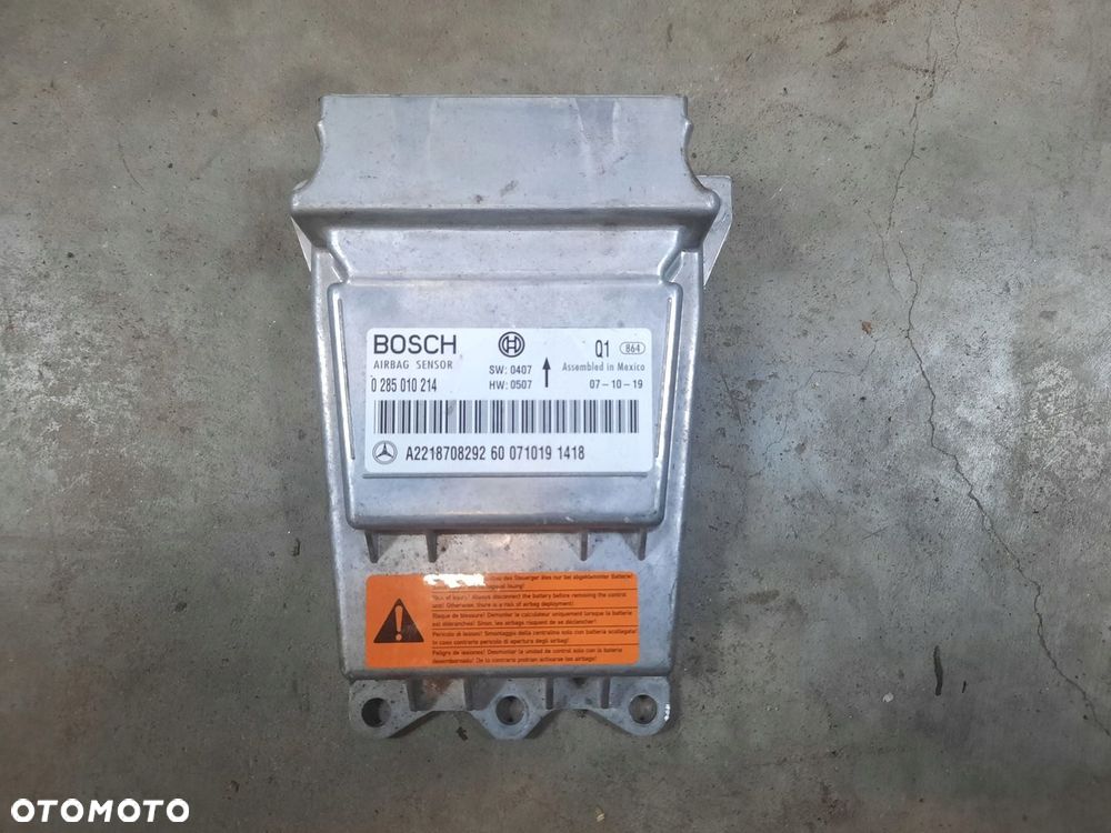 MERCEDES S W221 DESKA KONSOLA PODUSZKA PASY SENSOR - 4