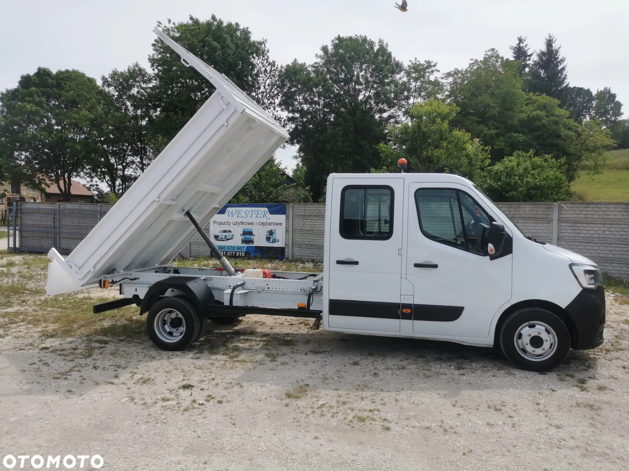 Renault Master 2.3dCi-130KM Brygadówka wywrotka 48.800km przebieg kiper doka Dubel klimatyzacja - 3