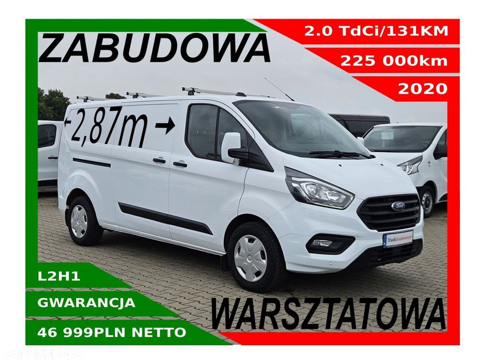 Ford transit-custom L2H1 *46999zł NETTO* Zabudowa warsztatowa 2.0TdCi/131KM - 1