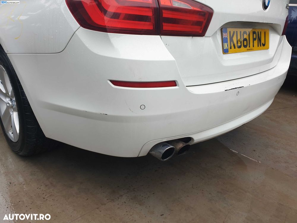Bara Spoiler Spate cu Locas Senzori Parcare cu Imperfectiuni BMW Seria 5 F11 Break Combi Touring 2009 - 2017 Culoare 300 Alpinweiss 3 [Q0199] - 4