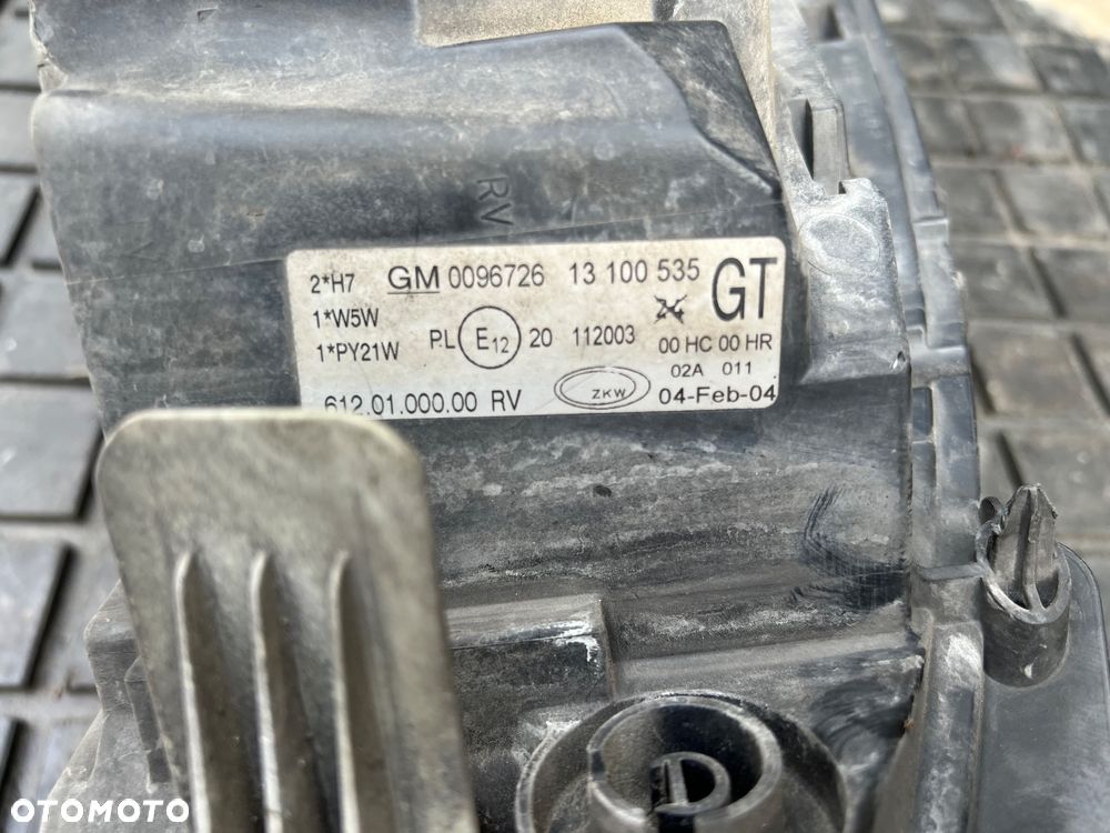 Opel Corsa C REFLEKTORY LAMPY LEWY PRAWY PRZÓD SOCZEWKA OE 0096726 13100535 13100536 - 7