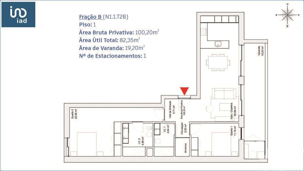 Apartamento T2 em Glória E Vera Cruz de 86,00 m2 - Grande imagem: 4/20