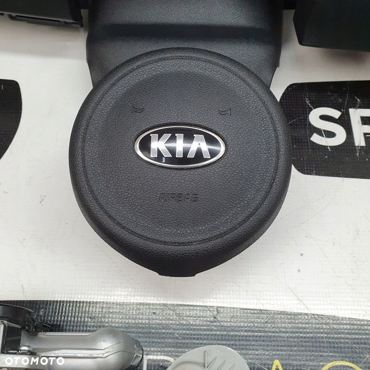 KIA NIRO I PRZED LIFT DESKA ROZDZIELCZA KONSOLA KOKPIT PULPIT PODUSZKI AIRBAG AIR BAG PASY KIT SET - 6