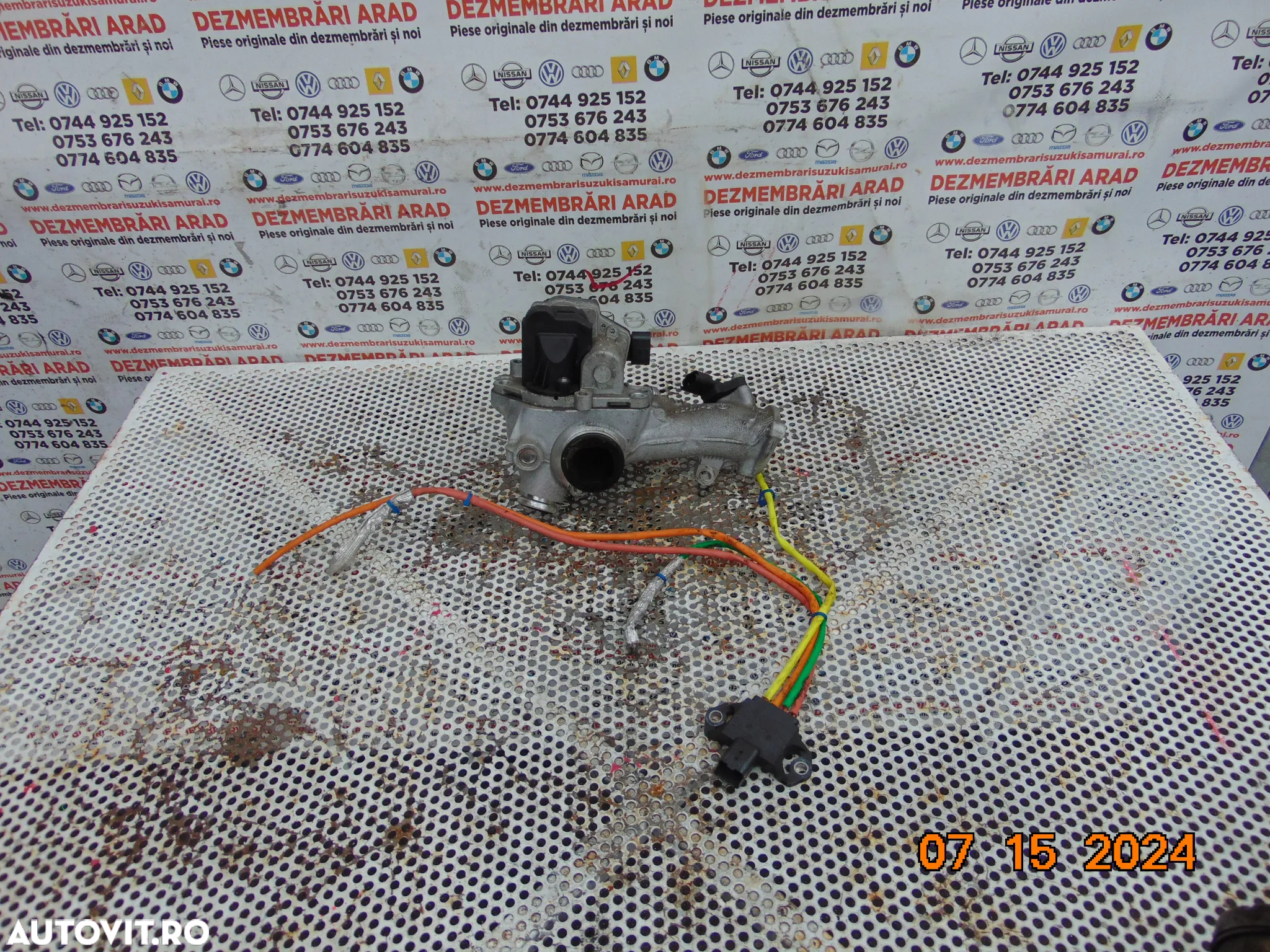 Supapa egr Nissan qashqai j11 1.5 euro 6 dacia renault duster logan dokker lodgy megane 4 kangoo racitor gaze supapa egr cod 147101246r - 5