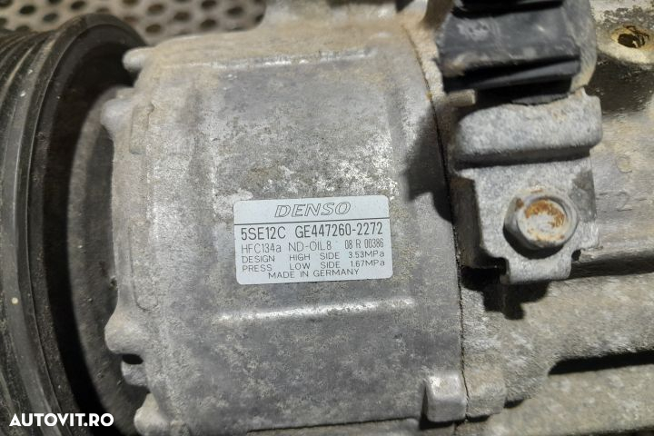 Compresor AC 5SE12C GE447260-2272 Toyota Auris 1 [2006 - 2010] Hatchb - 4
