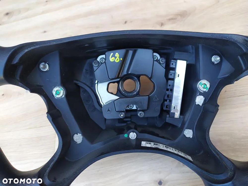 MERCEDES W209 CLK W211 LIFT W219 CLS KIEROWNICA CZARNA GUMOWA CLASSIC ŁADNA - 10
