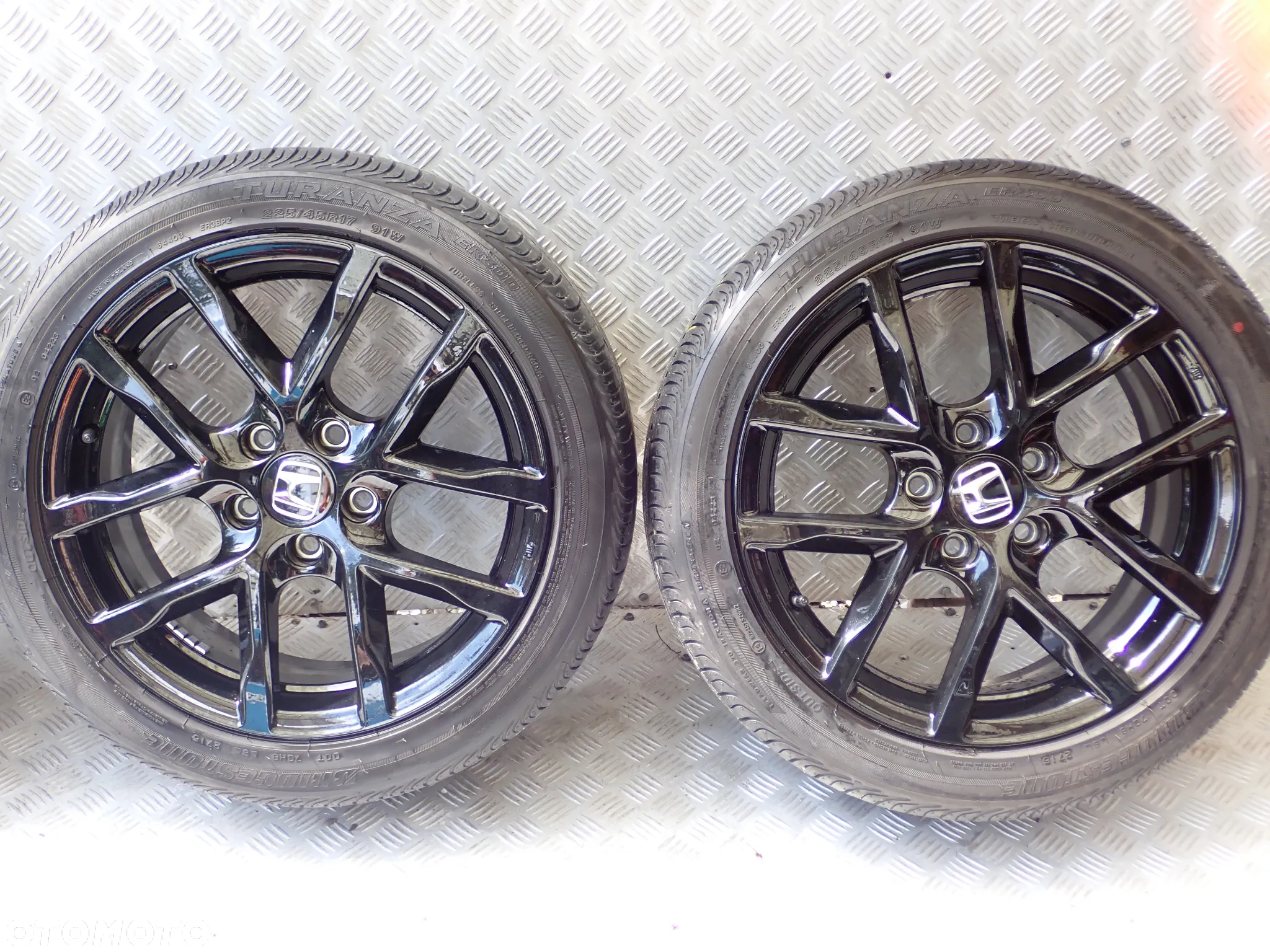 KOŁA FELGI ALUMINIOWE HONDA 7,5JX17  ET 50  5X114,3 Z OPONAMI LATO 225/45/17 2800 ZŁ - 2