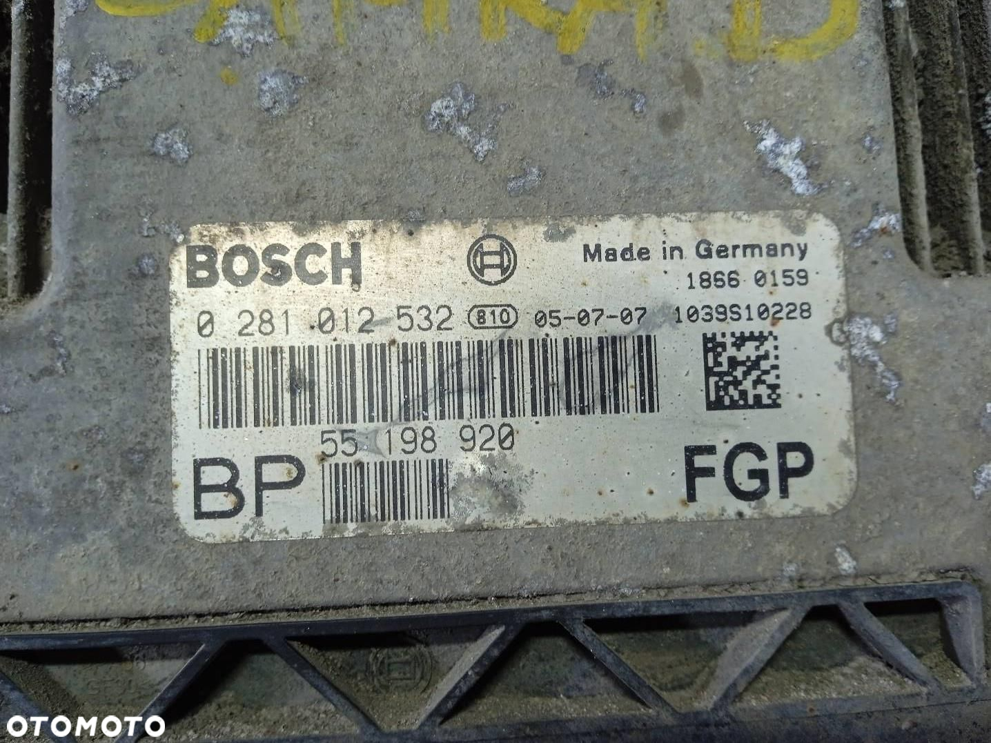 STEROWNIK SILNIKA OPEL ZAFIRA B 0281012532 - 2