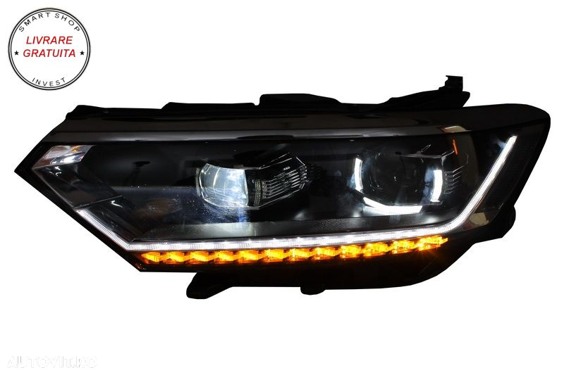 Faruri Full LED Dinamic VW Passat B8 3G (2014-2019) Matrix Look- livrare gratuita - 9