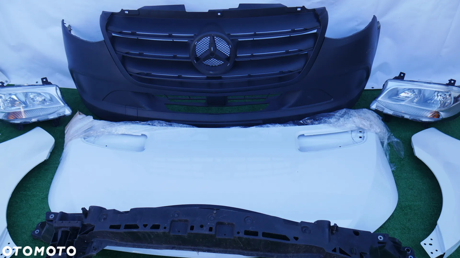 MASKA ZDERZAK GRILL LAMPY BŁOTNIKI PAS PRZEDNI BELKA MERCEDES SPRINTER W907 W910 - 2
