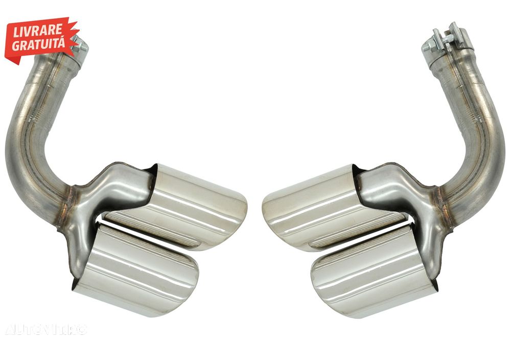 Ornamente Evacuare Porsche Cayenne 9Y0 SUV 3.0 (2018-up) Crom- livrare gratuita - 2