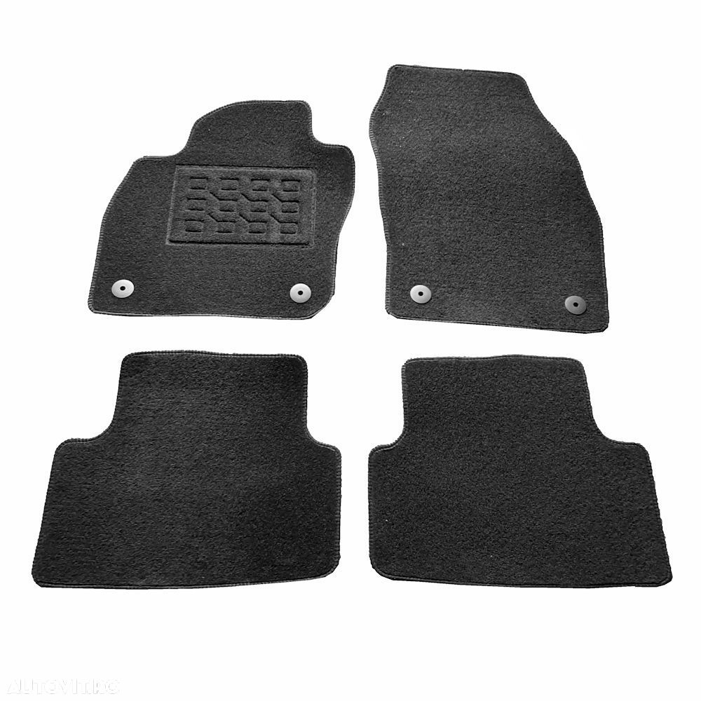 Covorase mocheta Vw T-Cross 2019-prezent, Negre, set de 4 Buc. - 1