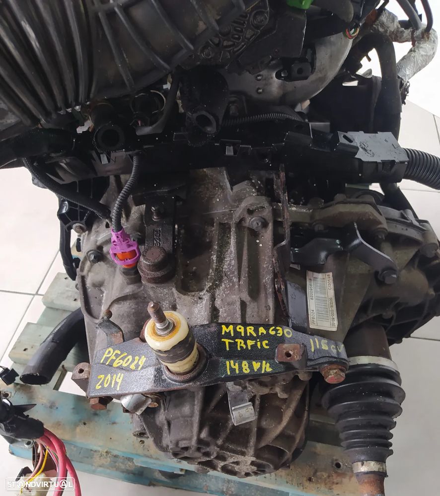 motor Renault Trafic 2.0DCI 115CV M9RA630 M9R630 caixa 6 velocidades PF6024 Nissan Primastar - Opel Vivaro - 9
