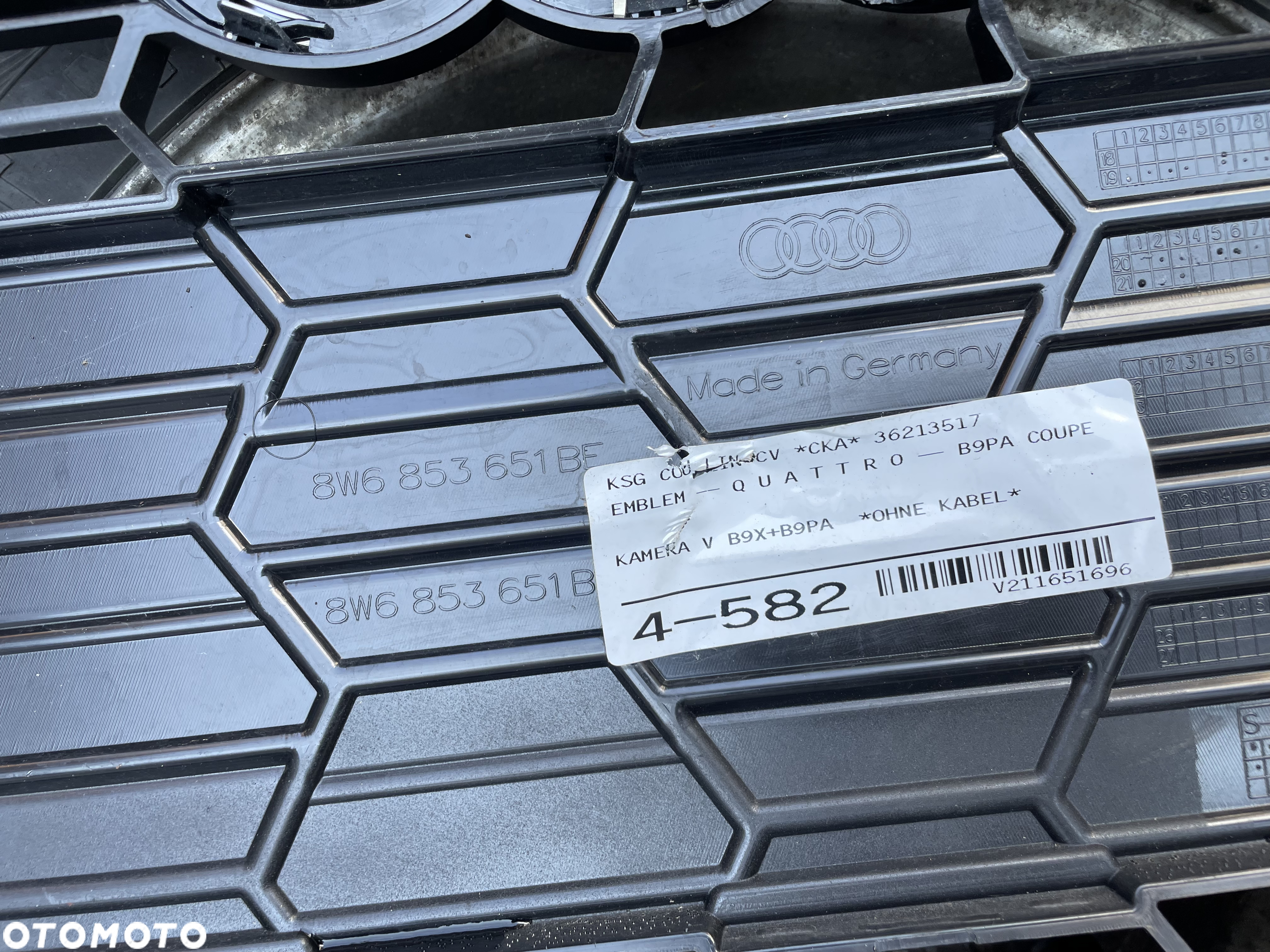 ZDERZAK PRZÓD AUDI A5 F5 8W6 S LINE XEN 4PDC BLACK - 16