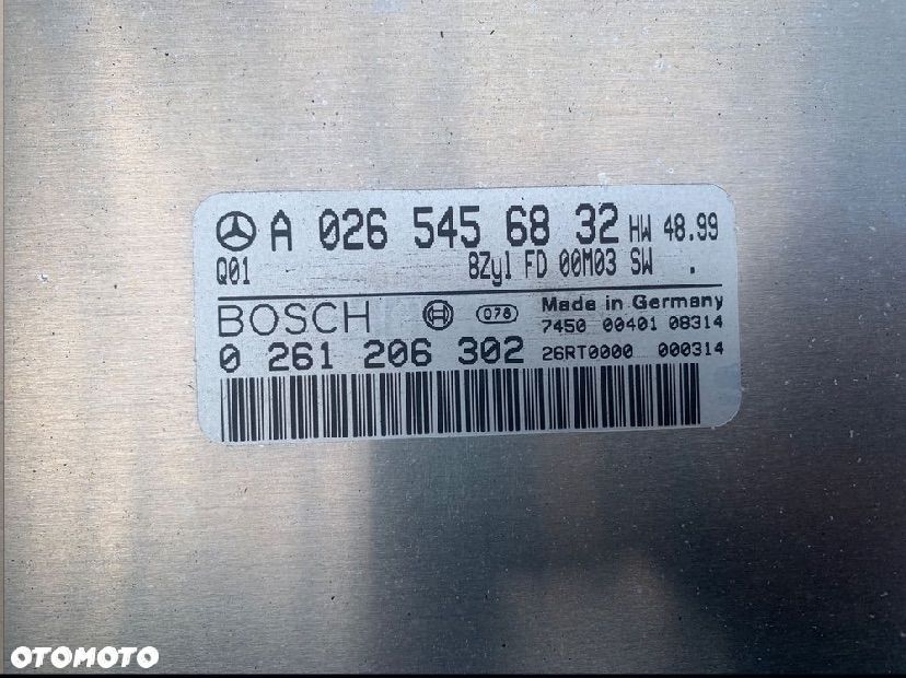 A0265456832 Komputer sterownik silnika m113 mercedes s w220 cl w215 - 2