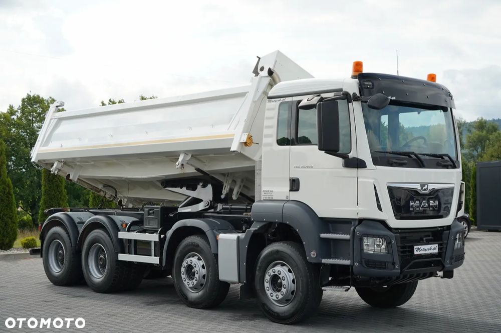 MAN TGS 35.420 / 8X4 / WYWROTKA 2 STRONNA / MEILLER KIPPER / HYDROBURTA / AUTOMAT / EURO 6 - 8
