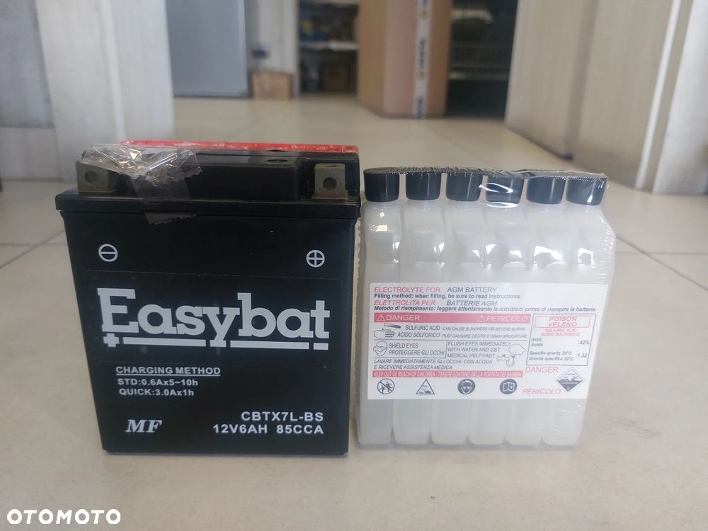 AKUMULATOR EASYBAT CBTX7L-BS P+12V 6AH 85A MOTOCYKLE QUADY SKUTERY - 1