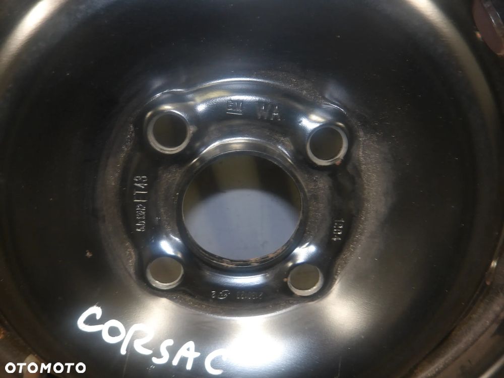 OPEL CORSA C LIFT 03-06 1.0B KOŁO ZAPASOWE DOJAZDÓWKA 2130123 ET43 5J R13 4X100 155/80 - 3