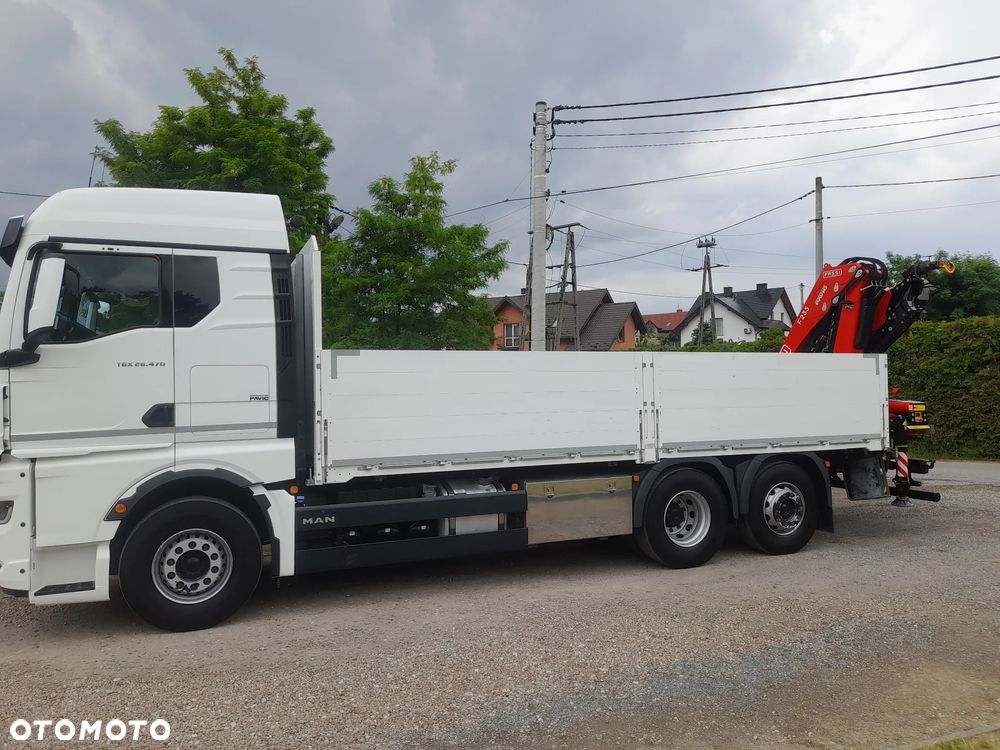 MAN TGX 26.470 6x2-4  OŚ PODWIESZANA - SKRĘTNA, HDS Dzwig Żuraw Fassi F235 + 5/6 funkcja chwytak/rotator + RADIO!!! Skrzynia 660x250cm - 25