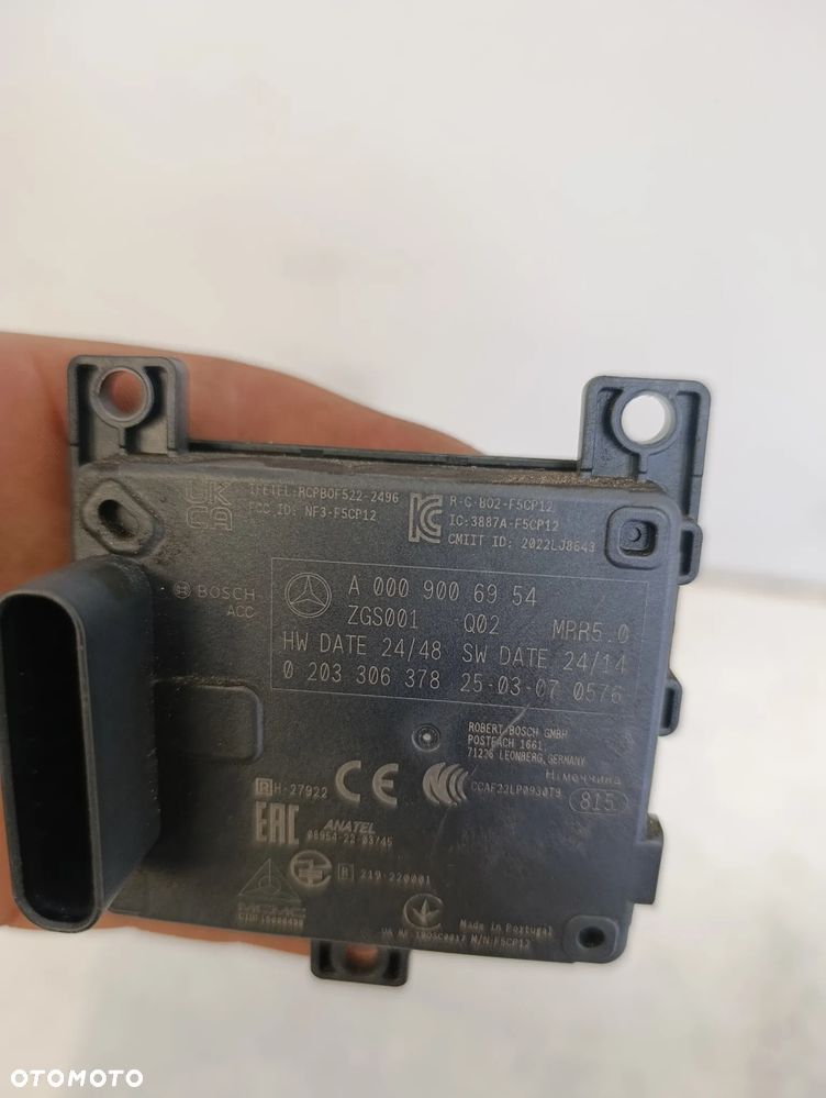 Radar sensor moduł distronic acc przód Mercedes CLA A118 W118 118 lift - 4