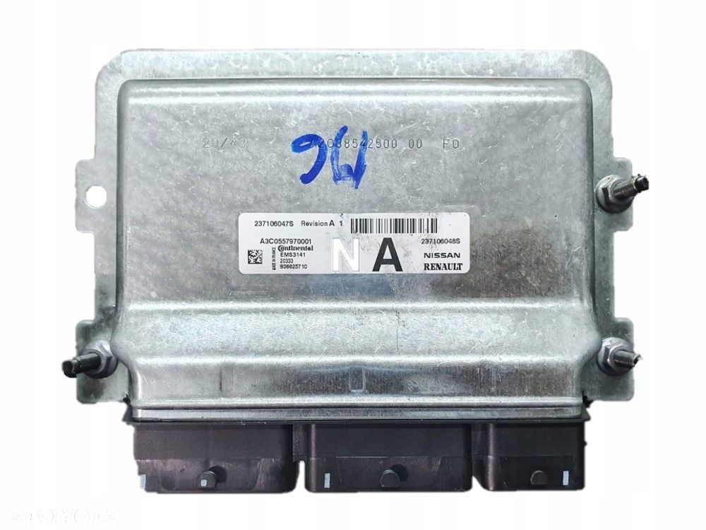 RENAULT CLIO V 5 1.0 TCE KARTA BSI STEROWNIK KOMPUTER SILNIKA ZESTAW DO ODPALENIA START STOP A3C0557970001, 237106047S, 237106048S, EMS 3141, 20333, 806625710, A3C04495500