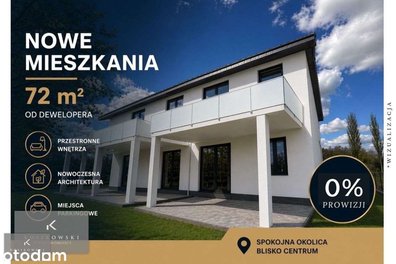 Nowoczesne mieszkania 72 m² pod Kępnem