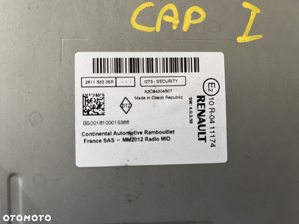 Radio Renault Captur I - 3