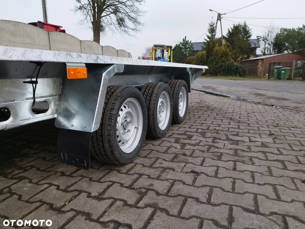 Wiola Przyczepa Wiola B3540 MAX TRAP 390x188 3 osie DMC 3500kg mocna spawana rama minikoparka walec - 12