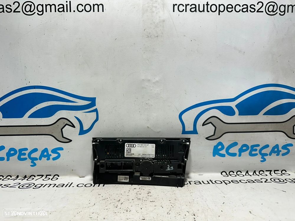 .Display Sofagem Comando Ar Condicionado AC Climatronic Continental Audi A4 B8 A5 8T - 5