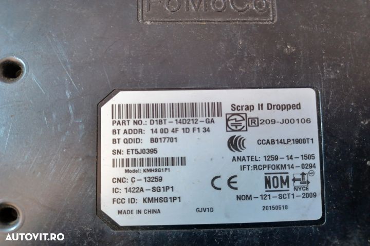 Modul Bluetooth D1BT-14D212-GA D1BT14D212GA D1BT-14D212-GA D1BT14D212 - 4