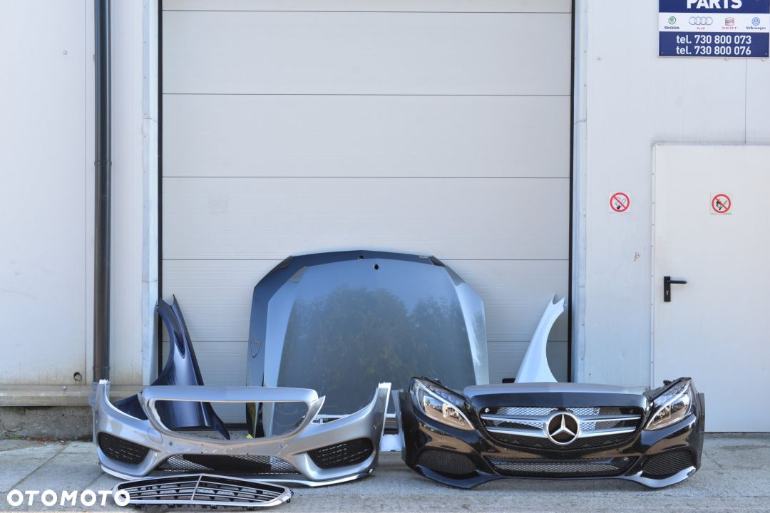 Maska Zderzak Błotnik Lampa Mercedes C Klasa W205 - 1