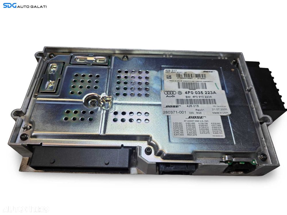 Amplificator Audio Radio BOSE Audi A6 C6 4F 2005 - 2011 Cod 4F0035223A [L0795] - 2