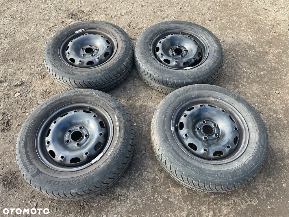 Koło felgi z oponami dunlop 14' 5x100 ET35 6Q0801027R POLO 9N SKODA FABIA I IBIZA IV - 1