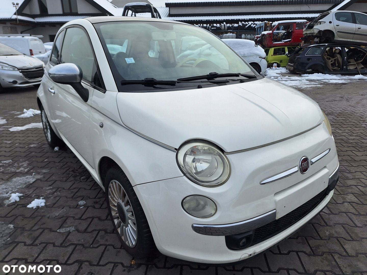 FIAT 500 PRZÓD ZDERZAK MASKA BŁOTNIK LAMPA PAS WZMOCNIENIE CHŁODNICE 268 - 1
