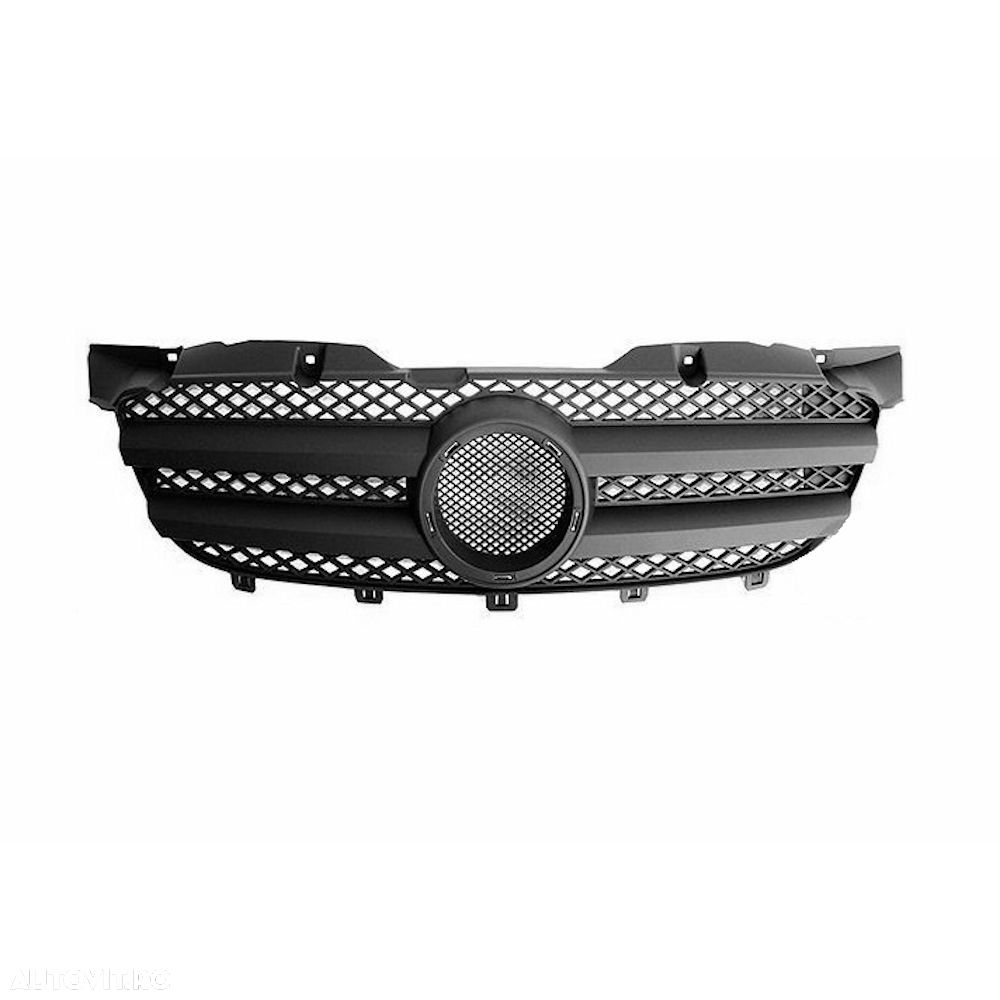 Grila masca radiator Mercedes Sprinter 209-524, 07.2006-10.2013, parte montare centrala, RETOV, 506505-R, - 1