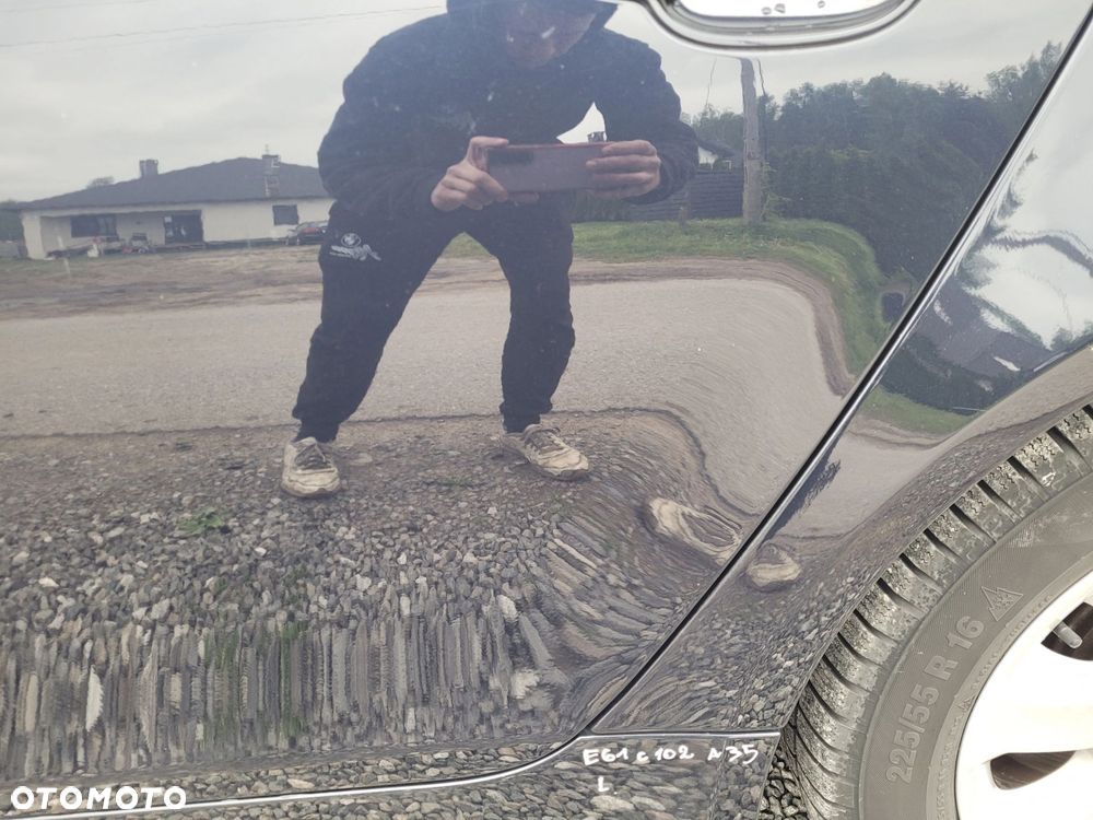 DRZWI LEWY TYŁ TYLNE BMW E61 A35 MONACOBLAU ORYGINALNY LAKIER C102 - 5