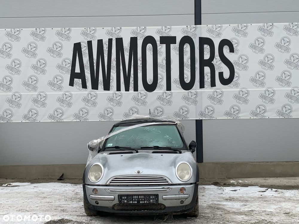 MINI ONE 2003 *SAMOCHÓD NA CZĘŚCI* 3613  MASKA, LAMPA, DRZWI, LUSTERKO, ZDERZAK, GRILL, BŁOTNIK, KLAPA, BELKA, DESKA, FOTELE, KANAPA, ĆWIARTKA KIEROWNICA, TARCZE, ZACISKI, ZAWIESZENIE, KOMPLETNY PRZÓD, KOMPLETNY TYŁ, LICZNIK, ZEGARY, PRAWE LEWE PRZÓD TYŁ - 2