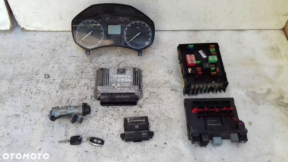 komputer 03g906021lb zestaw immo skoda octavia ii 1.9 tdi 04- - 1