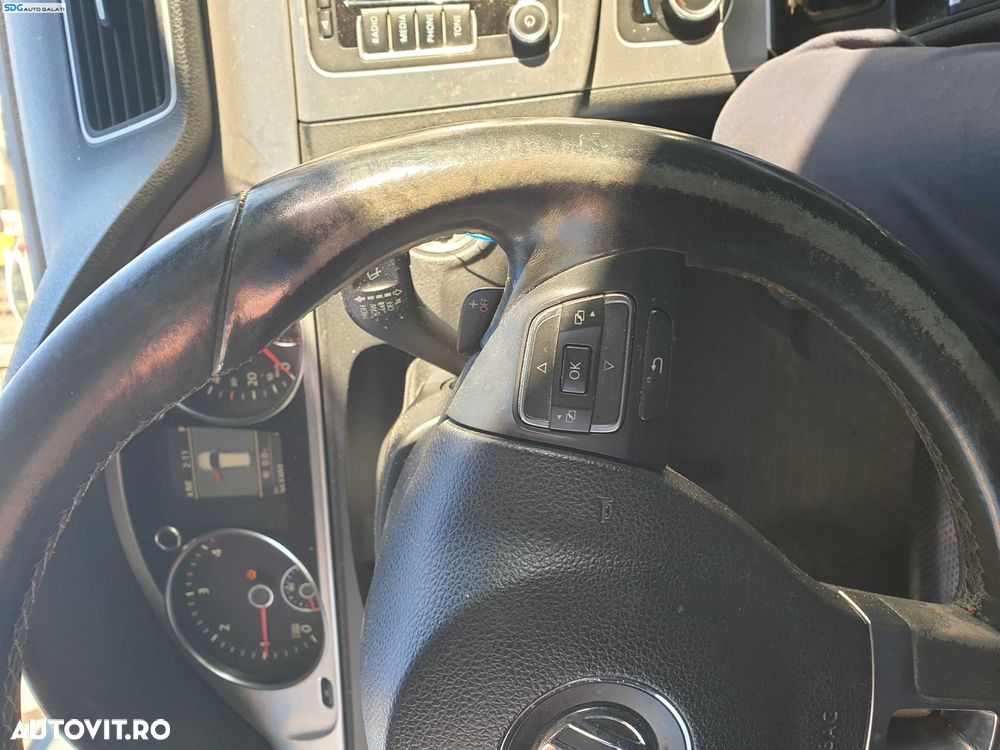 Volan Piele 3 Spite cu Padele si Comenzi FARA Airbag cu Uzura Volkswagen Passat B7 2010 - 2015 [K2124] - 6