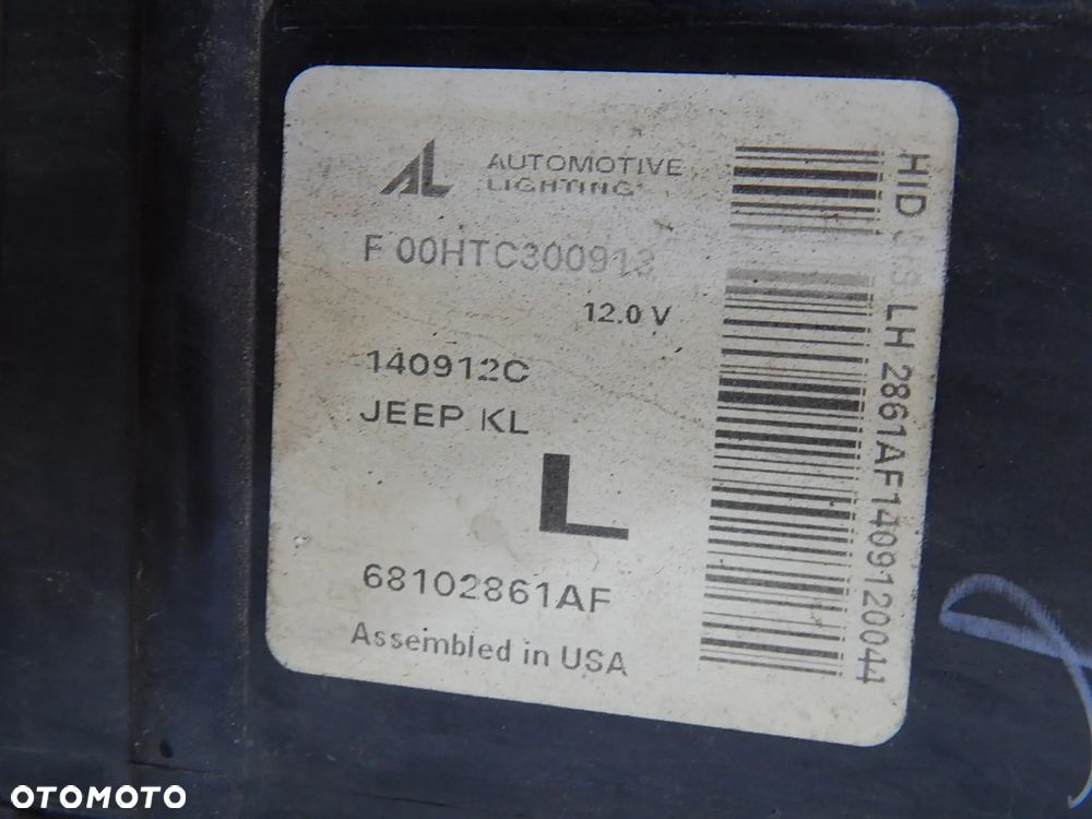 Lampa lewy przód przednia xenon Jeep Cherokee KL  V 13-18 Łuków części - 7