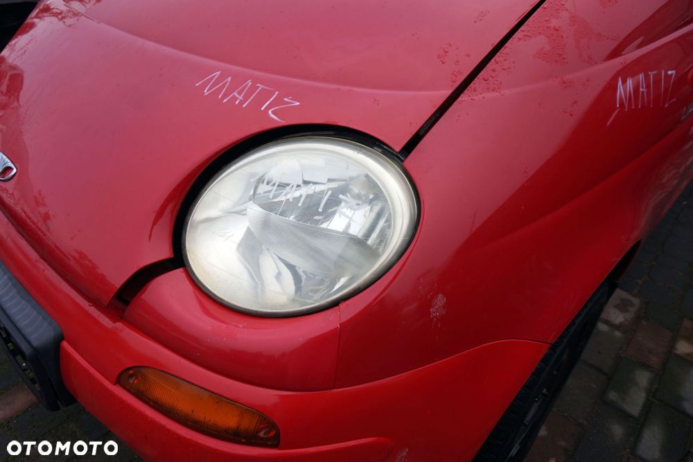 MASKA ZDERZAK BŁOTNIKI LAMPY MATIZ M100  DAEWOO 1998-2007 CZERWONY PRZÓD KOMPLETNY - 27