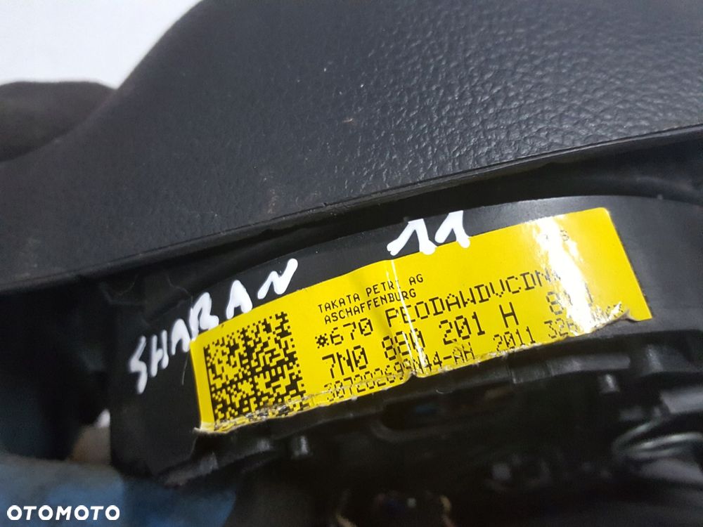 VW SHARAN 7N 10-15r PODUSZKA AIRBAG KIEROWCY 7N0880201H - 6