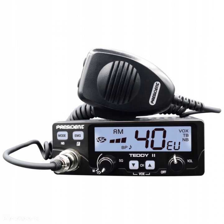 PRESIDENT TEDDY II ASC AM/FM VOX RADIO CB 7 KOLOR - 7