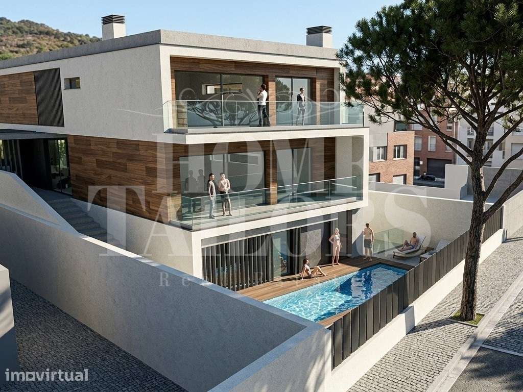 Moradia T5 com Piscina e Jardim em construção | Caxias | Oeiras - Grande imagem: 3/9