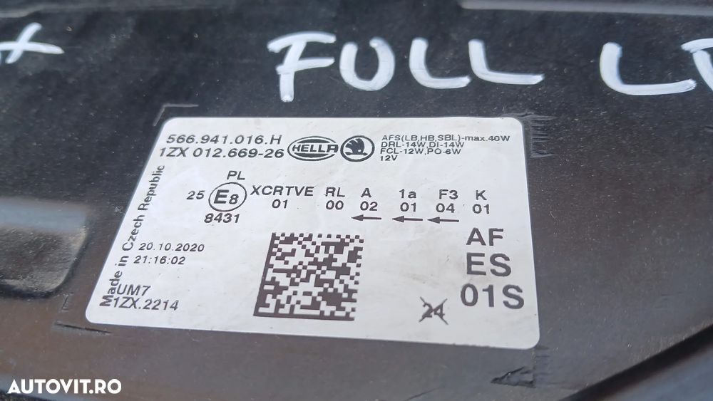 Far dreapta full led Skoda Kodiaq 2017-2021 - 4