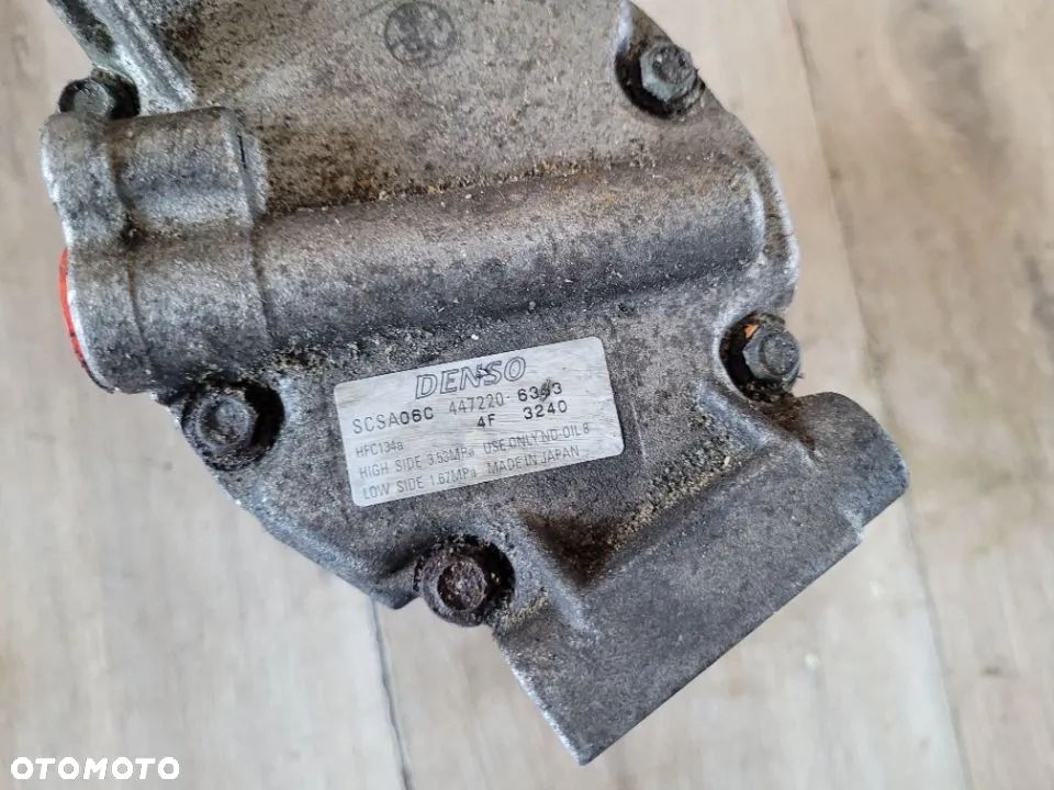 Sprężarka kompresor klimatyzacji Toyota Corolla E12 Verso 2,0 D4D 447220-6363 - 4